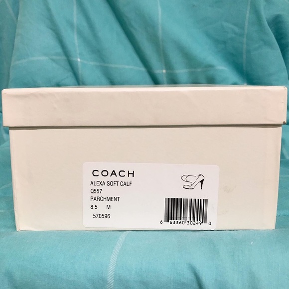 NIB Coach Alexa Parchment Leather Pump - Picture 6 of 6